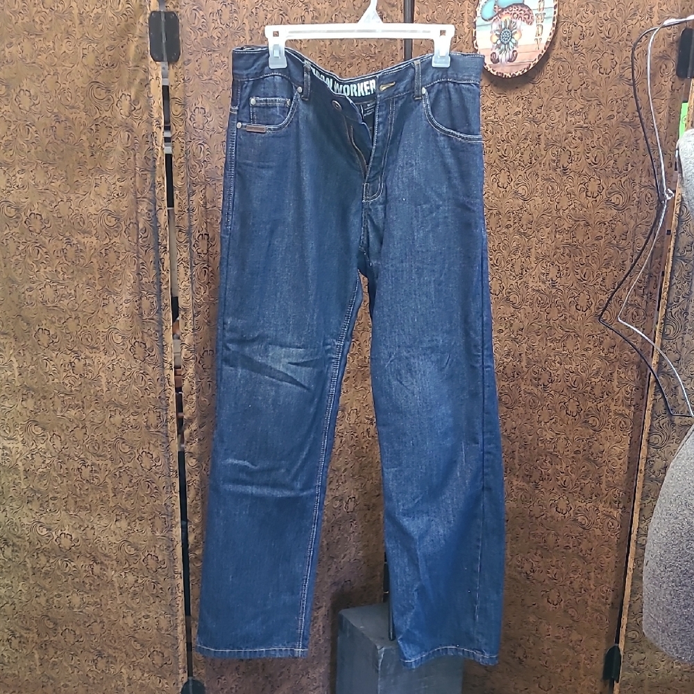 Men's motorcycle riding blue jeans